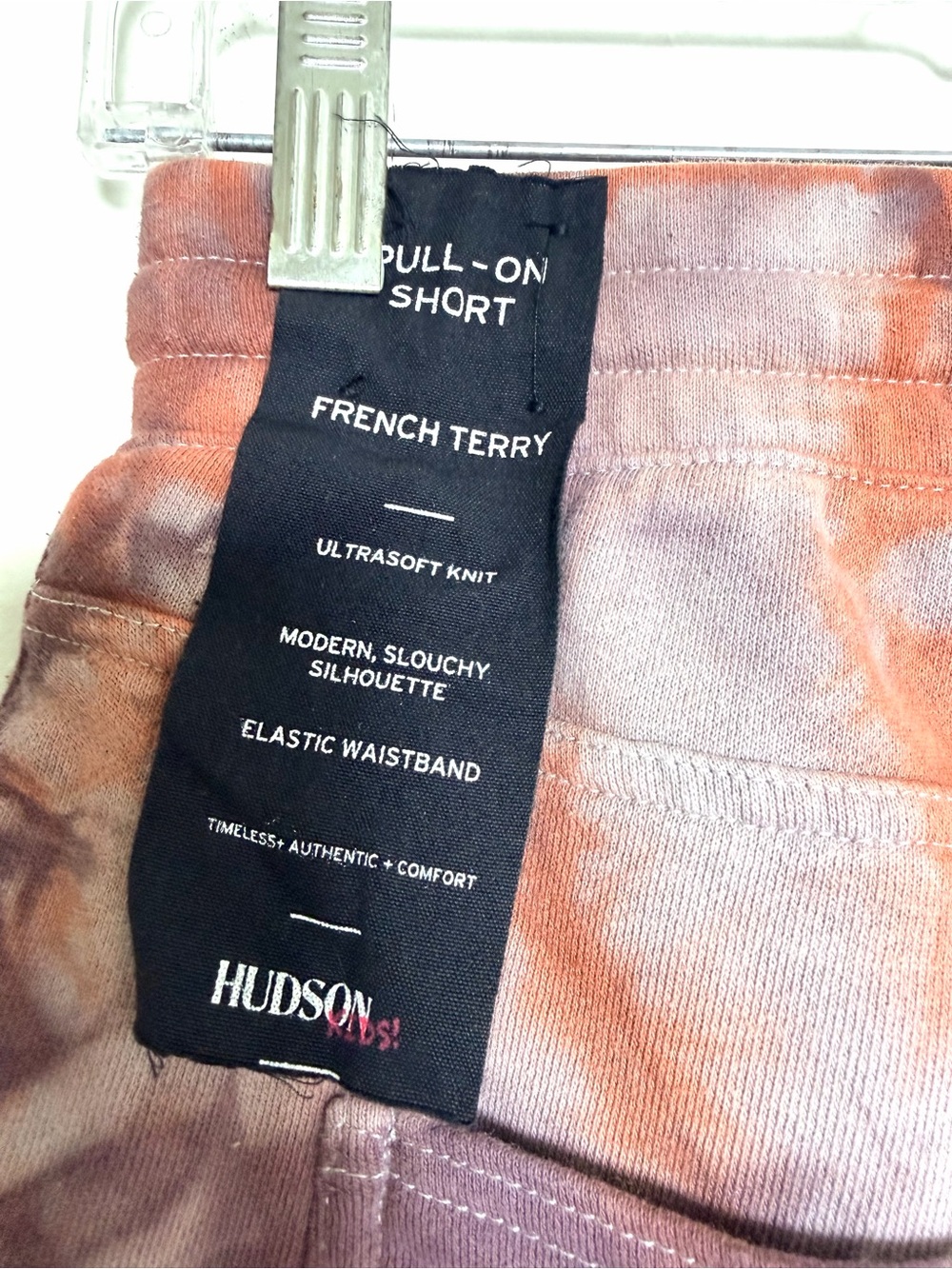 Hudson Kids Tie-Dye French Terry Cotton Jogger Sweatshorts Shorts L Large NWT - Picture 5 of 8